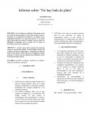 NO HAY BALA DE PLATA