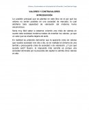 Valores y contravalores en la sociedad de plusvalia.