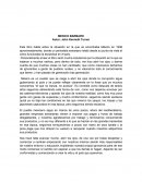 Ensayo mexico barbaro.