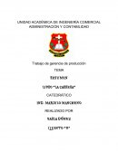 Trabajo de gerencia de producción.