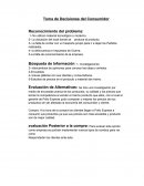 Toma de Decisiones del Consumidor.