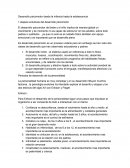 Desarrollo psicomotor desde la infancia hasta la adolescencia