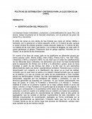 Políticas canal de distribución