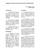 Imaginario social acerca del origen de la esquizofrenia