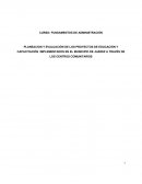 Planeación y evaluación de proyectos educativos centros comunitarios