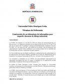 Construcción de un laboratorio de informática para impartir docencia de dibujo industrial.