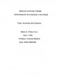 Acciones del Gobierno. Salario minimo