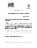 CARTA DE MANIFESTACION DE VOLUNTAD A PARTICIPAR