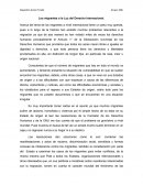 Comentario Acerca de los migrantes a la luz del derecho internacional.