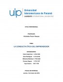 LA CONDUCTA ÉTICA DEL EMPRENDEDOR.