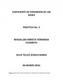 COEFICIENTE DE EXPANSION DE LOS GASES