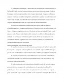El ordenamiento fundamental y supremo que tiene la constitución es la proclamación de los fines del Estado
