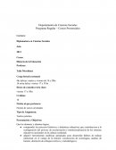 Departamento de Ciencias Sociales Programa Regular – Cursos Presenciales