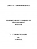 Aspectos políticos, legales y tecnológicos de la administración global
