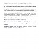 INFANCIA Y DISCAPACIDAD. LAS POSIBILIDADES DE LAZO SOCIAL