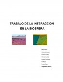 Interaccion de la biosfera.