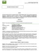 REGLAMENTO INTERIOR DE TRABAJO