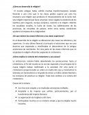 ¿Cómo se desarrolla la religión?