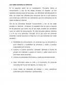 Posibilidad de comunicación con personas que se encuentran a gran distancia y posibilidad de enterarse y asistir a eventos organizados por terceros.