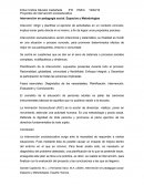 Intervención en pedagogía social. Espacios y Metodologías..