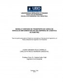 Modelo Tarifario aplicado a una empresa de transporte.