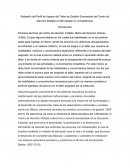 Perfil de ingreso y egreso de taller de computacion