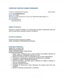 CV de Lic. Administración de Empresas