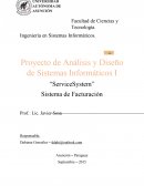 Proyecto de Análisis y Diseño de Sistemas Informáticos I “ServiceSystem”