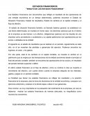 Los estados de situación financiera