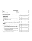 Para cada criterio puede asignar desde el grado débil hasta el grado óptimo. Señale con una equis (X) el evento que mas marque el criterio planteado. Solo marque una alternativa.