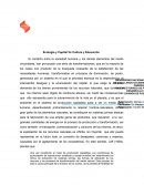Ecología y Capital Vs Cultura y Educación.