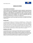 MANEJO DE CRISIS CASO EXPUESTO POR PROFESOR