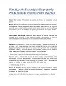 Planificación Estratégica Empresa de Producción de Eventos Pedro Oyarzun