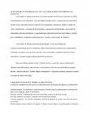 Actividades fundamentales en la elaboración de un proyecto docente