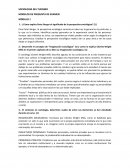 Preguntas de Sociología del Turismo