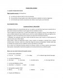 PRUEBA FINAL SPANISH 1- Leyenda: Comprensión lectora