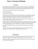 Concepto de fisiologia.