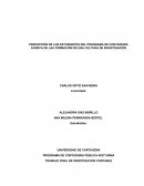 PERCEPCIÓN DE LOS ESTUDIANTES DEL PROGRAMA DE CONTADURÍA ACERCA DE LAA FORMACIÓN DE UNA CULTURA DE INVESTIGACIÓN