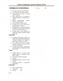 Normas de convivencia para el salon de clase