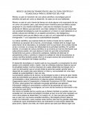 México un país en transición de una cultura científica y tecnológica para el beneficio del país