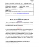 Procesos individuales en las organizaciones. Bases del comportamiento individual