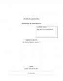 Purificación de ácido benzoico