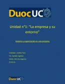 La empresa y su entorno. Sistema y organización en una empresa