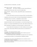 PLANIFICACIÓN DE ACTIVIDADES – TALLERES