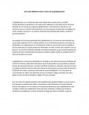 ¿Por qué debemos estar a favor de la globalización?