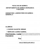 LABORATORIO DE QUÍMICA GENERAL