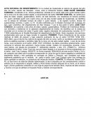 Acta notarial: Desistimiento de acciones