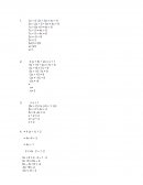 Ecuaciones de primer grado.