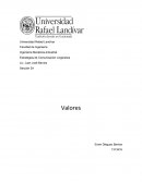 Valores Entender por qué son necesarios estos valores dentro de nuestra sociedad.