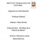 Critica del libro: “100 Mitos de la Historia de México”
